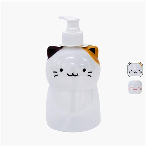 Bình nhựa vòi bơm 500ml hình mèo (Nhiều mẫu)-Giao mẫu ngẫu nhiên
