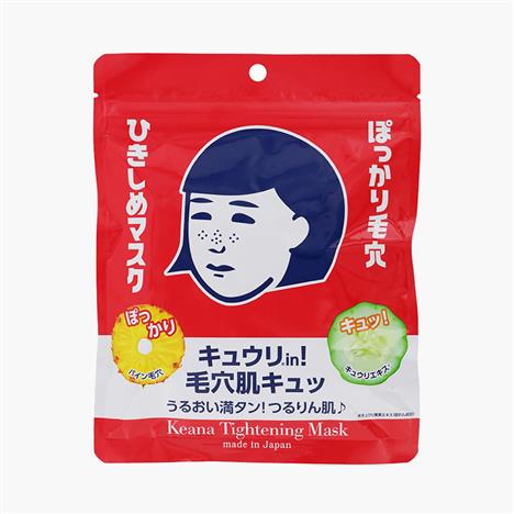 Mặt nạ giảm mụn đầu đen và thu nhỏ lỗ chân lông Nhật Bản Keana Tightening Mask 10 miếng 