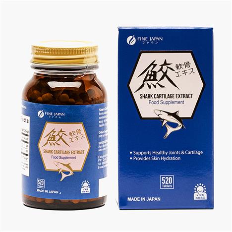 TPBVSK: Viên uống Shark Cartilage Extract Nhật Bản 520 viên, bổ sung chiết xuất sụn cá mập, tăng sức khỏe sụn khớp