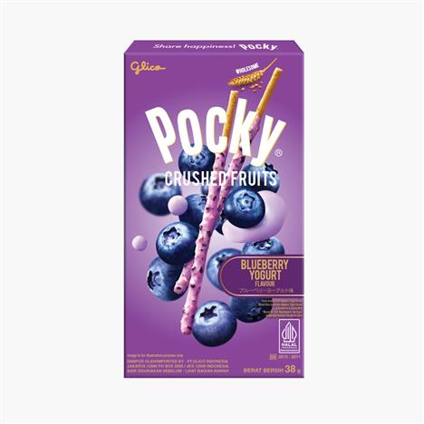Bánh que Pocky trái cây nghiền vị Sữa Chua Việt Quất 38g