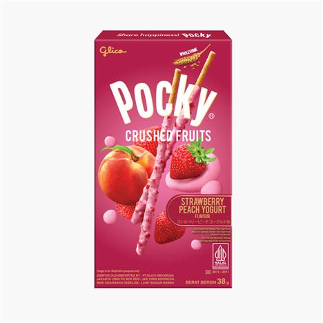 Bánh Que Pocky Trái Cây Nghiền Vị Sữa Chua Dâu Đào 38g