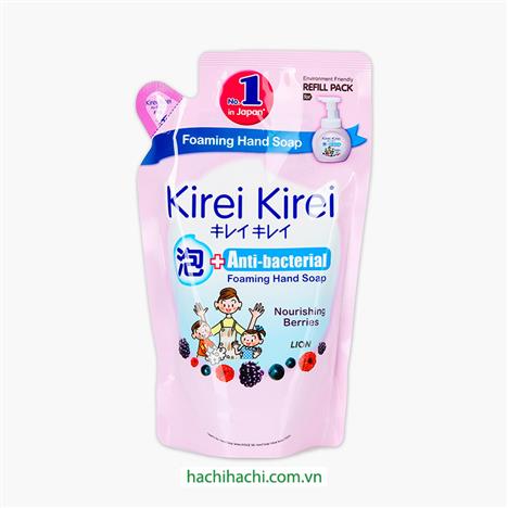 Bọt rửa tay Kirei Kirei hương dâu tằm 200ml Túi refill