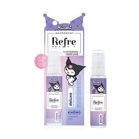 Xịt khử mùi Refre hương nước hoa sang trọng 30ml, Giảm tiết mồ hôi đến 48 tiếng