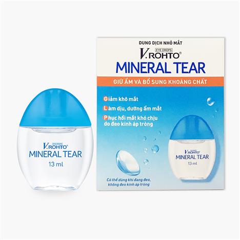 Dung dịch nhỏ mắt V.Rohto Mineral Tear 13ml Giữ ẩm & bổ sung khoáng chất