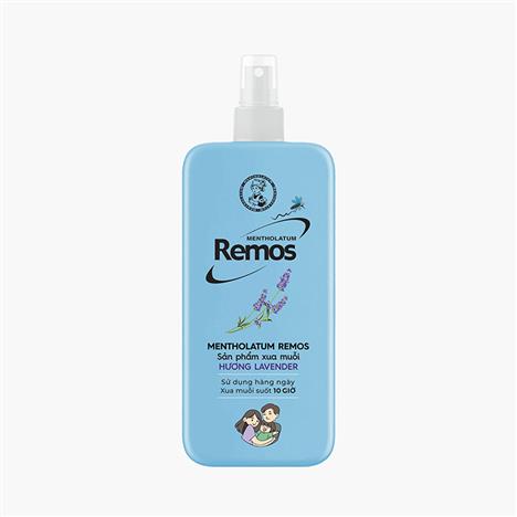 Xịt xua muỗi Mentholatum Remos Hương Lavender 150ml Hiệu quả suốt 10 giờ