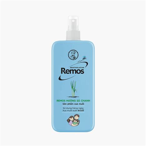 Xịt xua muỗi  Mentholatum Remos hương sả chanh 150ml Hiệu quả suốt 10 giờ
