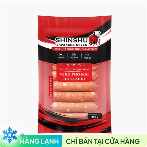 Xúc xích thượng hạng vị bò phô mai Hokkaido 200g