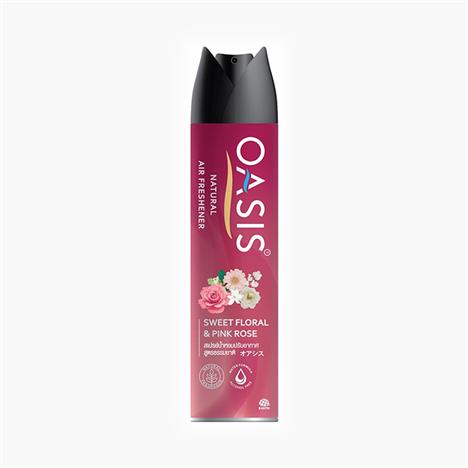 Xịt phòng Oasis Natural Sweet Floral & Pink Rose 320ml