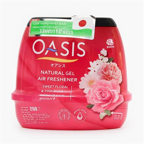 Sáp thơm Oasis Natural Sweet Floral Pink Rose 200g (Hoa hồng)