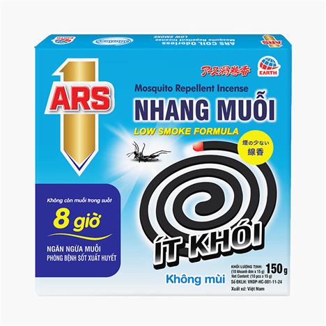 Nhang muỗi ARS Coil không mùi Odorless 150g (10 khoanh x 15g) 
