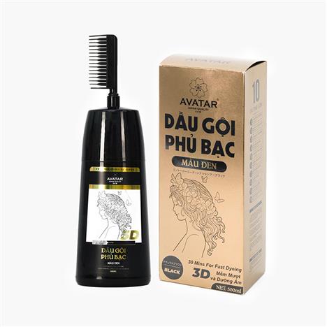 Dầu gội phủ bạc Avatar  màu đen 500ml