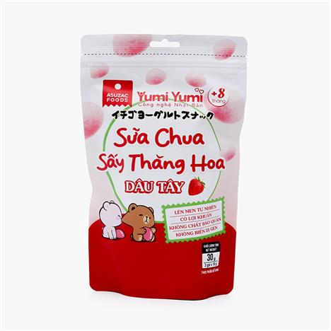 Sữa chua sấy thăng hoa dâu tây Asuzac 30g (10gx3 gói)