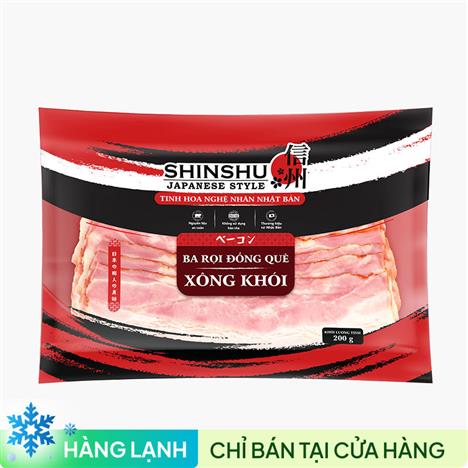 Ba rọi đồng quê xông khói (lát) Shinshu 200g