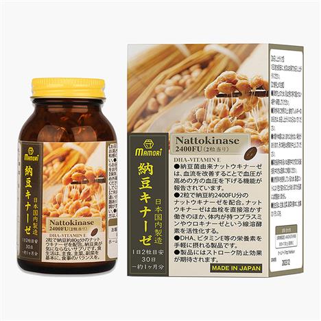 TPBVSK: Viên uống Mamori Nattokinase Nhật Bản 2400FU 60 viên, giảm hình thành huyết khối, tăng lưu thông máu