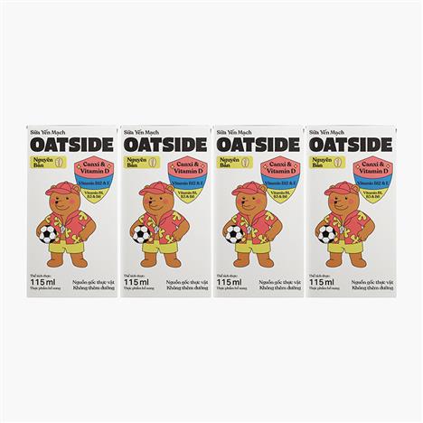 TPBS: Sữa yến mạch vị nguyên bản Oatside 115mlx4 hộp