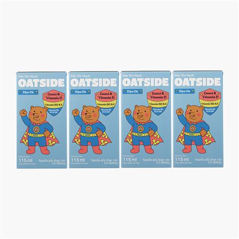 TPBS: Sữa yến mạch đậm đà Oatside 115mlx4 hộp