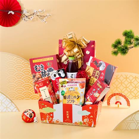 Giỏ quà Tết Nhật 2026 Khai Lộc Kaifuku 04 (8 món)