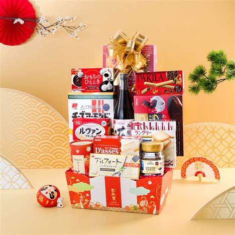 Giỏ quà Tết Nhật 2026 Khai Lộc Kaifuku 07 (12 món)