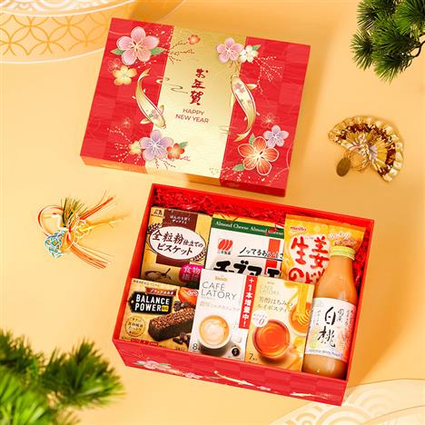 Hộp quà Tết Nhật 2026 Vạn Phúc Manpuku 01 (7 món)