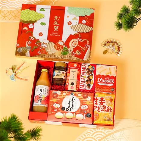 Hộp quà Tết Nhật 2026 Vạn Phúc Manpuku 05 (7 món)
