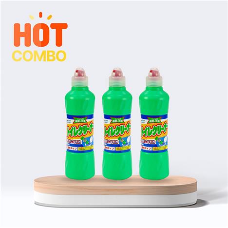 Combo siêu tiết kiệm 3 Nước tẩy toilet Mitsuei 500ml, kháng khuẩn, tẩy vết ố vàng
