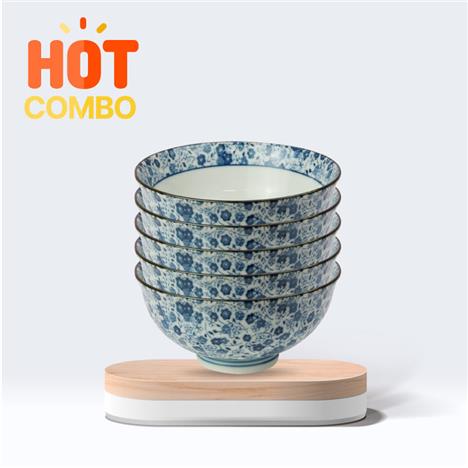 Combo siêu tiết kiệm 5 Chén sứ Nhật Bản 11.5cm