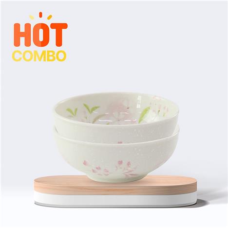 Combo siêu tiết kiệm 2 Tô sứ Nhật Bản 13cm (Nhiều mẫu)
