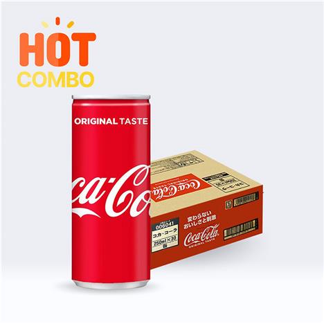Combo siêu tiết kiệm 1 thùng 30 lon Nước ngọt Coca Cola Nhật Bản 250ml