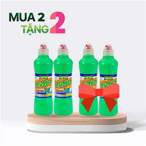 Combo siêu hời mua 2 tặng 2 Nước tẩy toilet Mitsuei 500ml, kháng khuẩn, tẩy vết ố vàng