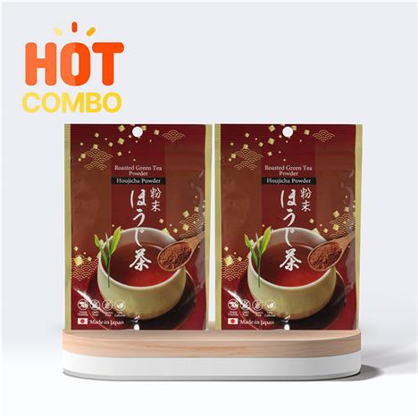 Combo siêu tiết kiệm 2 Bột trà rang Houjicha Nhật Bản Kanes 50g