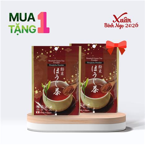 Combo siêu hời mua 1 tặng 1 Bột trà rang Houjicha Nhật Bản Kanes 50g