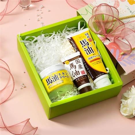 Giftset 8/3: Bộ chăm sóc da dầu ngựa Loshi 3 món (kem dưỡng, kem tay, sữa rửa mặt)