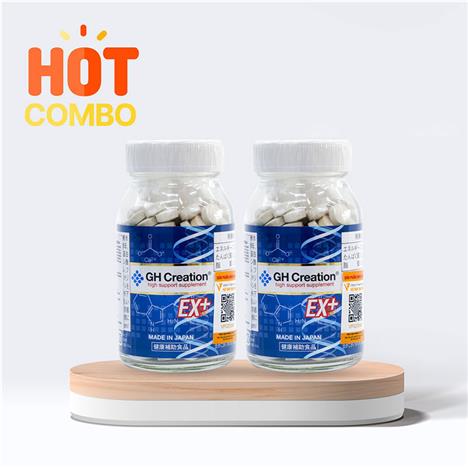 Combo siêu tiết kiệm 2 hộp TPBVSK: Viên uống hỗ trợ tăng chiều cao GH Creation EX+ 270 viên