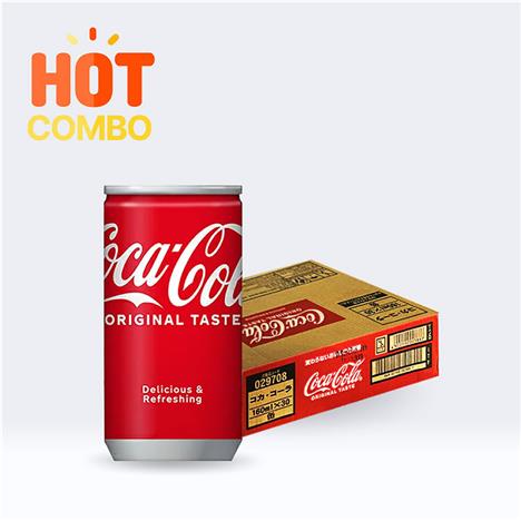 Combo siêu tiết kiệm 1 thùng 30 lon Nước ngọt Coca Cola Nhật Bản 160ml
