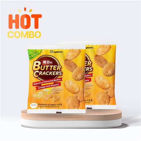Combo siêu tiết kiệm 2 Bánh quy bơ Kajitani 65g