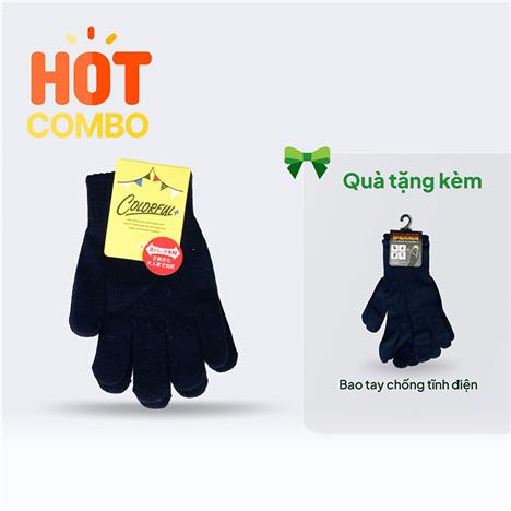 Combo siêu hời mua 1 đôi Bao tay len (Nhiều mẫu) tặng 1 đôi  Bao tay chống tĩnh điện (Nhiều mẫu)
