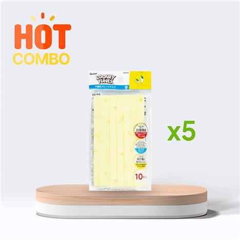 Combo siêu tiệt 5 Khẩu trang chống bụi, virus 3D 4 lớp (10 cái)