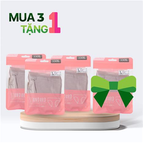 Combo siêu hời mua 3 tặng 1 Quần lót nữ cao cấp siêu mềm mại màu trơn L (Nhiều mẫu)