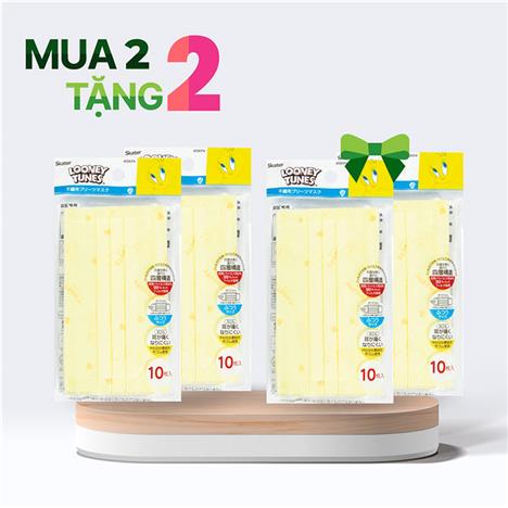 Combo siêu hời mua 2 tặng 2 Khẩu trang chống bụi, virus 3D 4 lớp (10 cái)